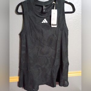 adidas Black Mesh Performance Tank Top
